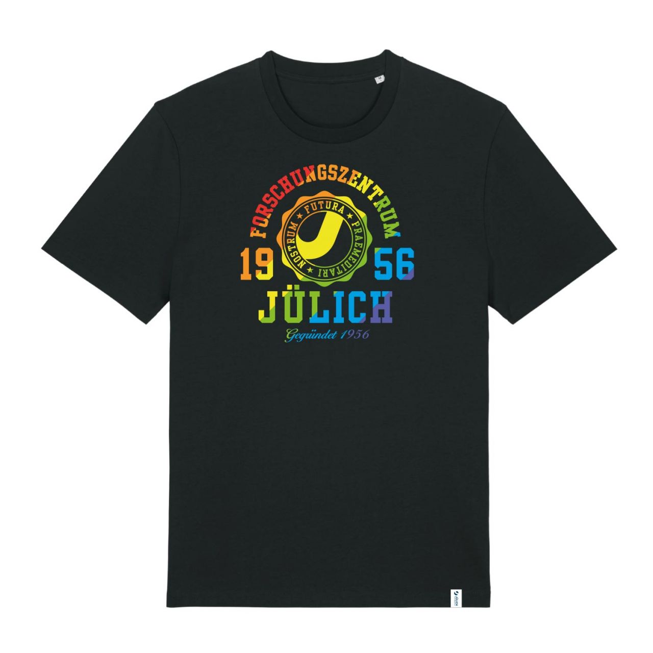 Herren Organic T-Shirt, black, regenbogen