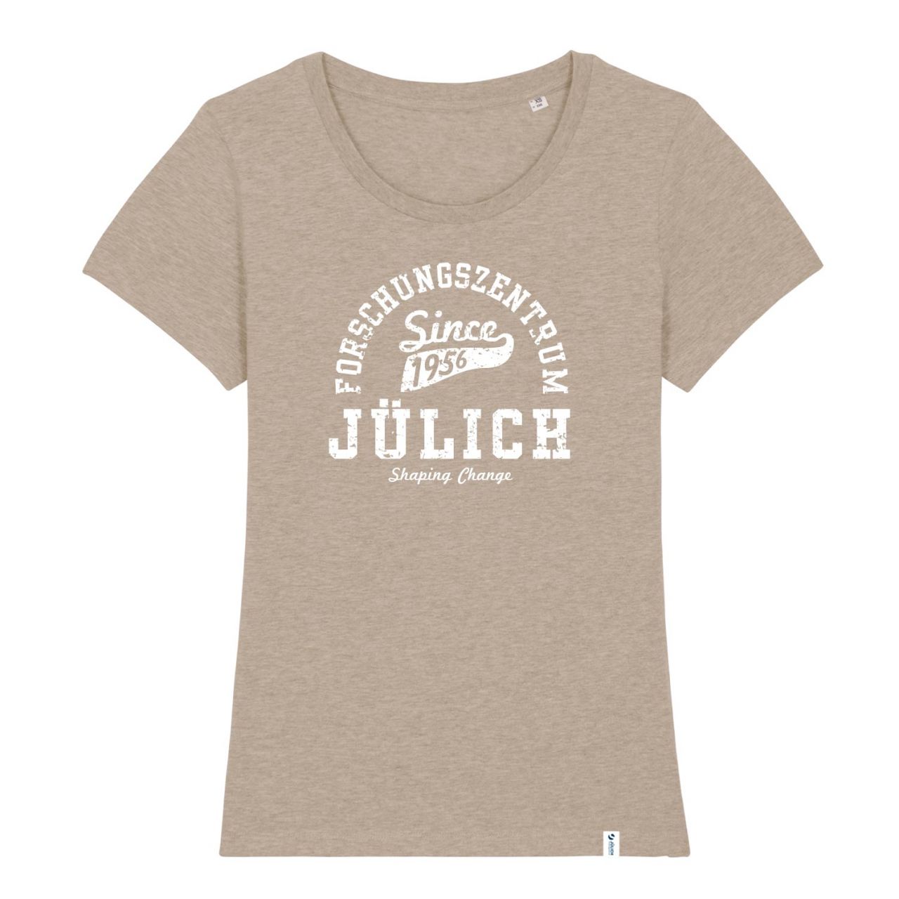 Women's Organic T-Shirt, heather sand, berkley