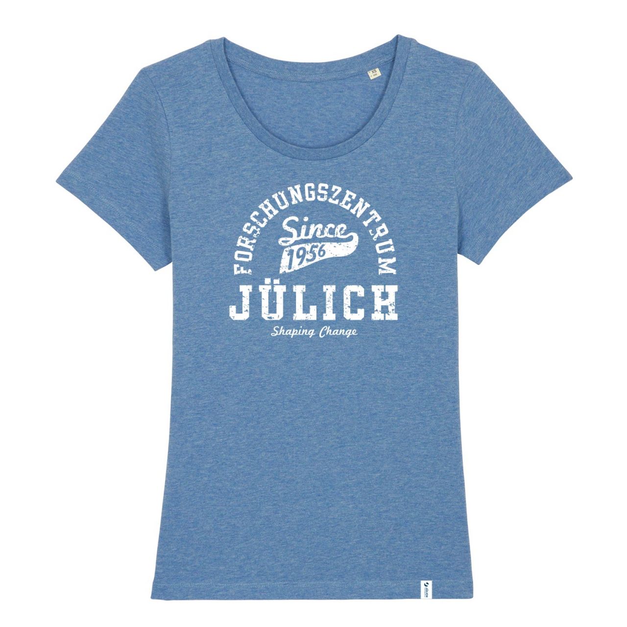Women's Organic T-Shirt, mid heather blue, berklex