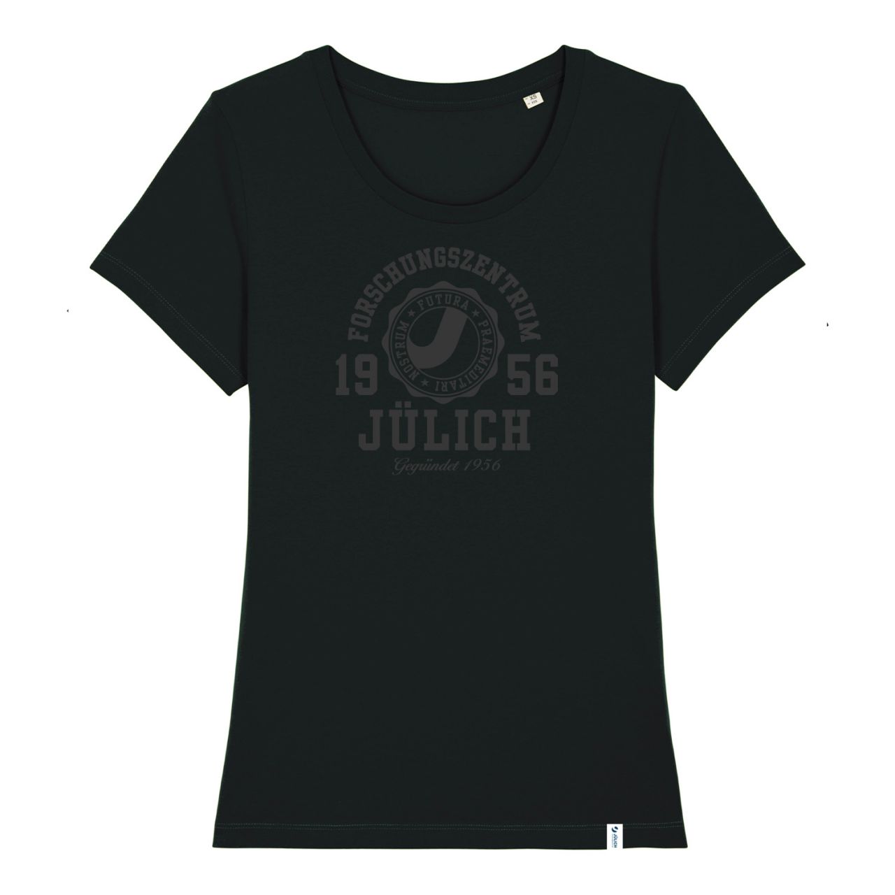Women's Organic T-Shirt, black, marshall